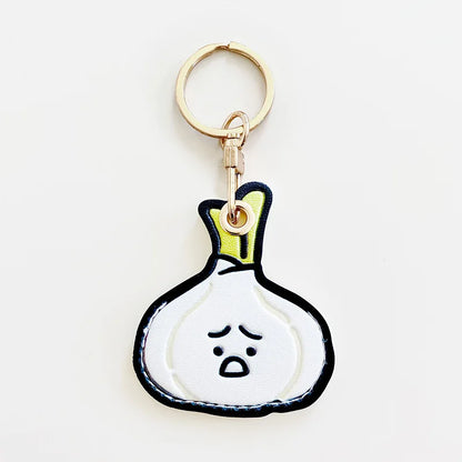 PU Leather Fruit Collection Access Card Holder Creative Keyring Charming Bag Charm Exquisite Design