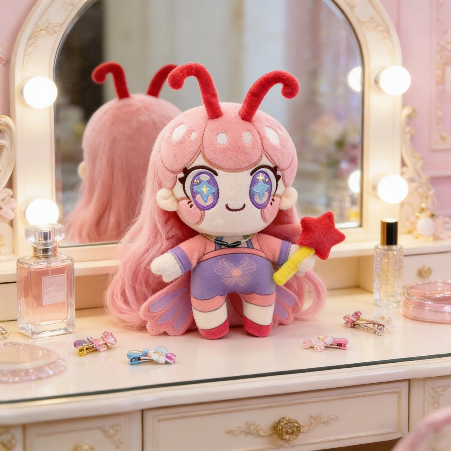 Adorable Elf Girl Plush Doll Customizable Anime-Related Toy Quick Prototyping Quotations Internet Celebrity IP Derivatives