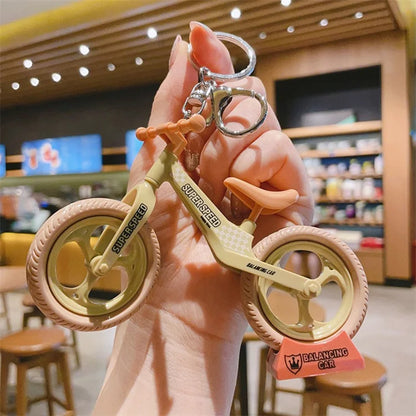 Assembled Bicycle Keychain Couple Cute Ornaments Car Keychain Bag Pendant Gift Wholesale Bike Enthusiasts Bicycle Keychains