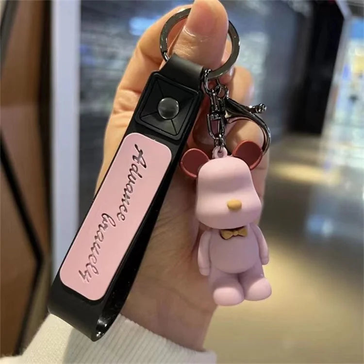 Chameleon Bear Creative KeyChain Violent Bear Wholesale Car Couple Key Pendant Doll Schoolbag Pendant Keychain