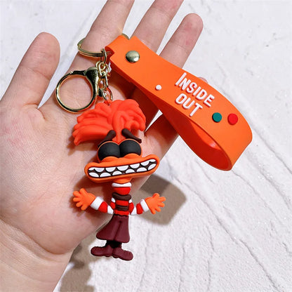 Insides Out Cartoon Keychain Car Keychain Pendant Anime Wholesale Small Gifts