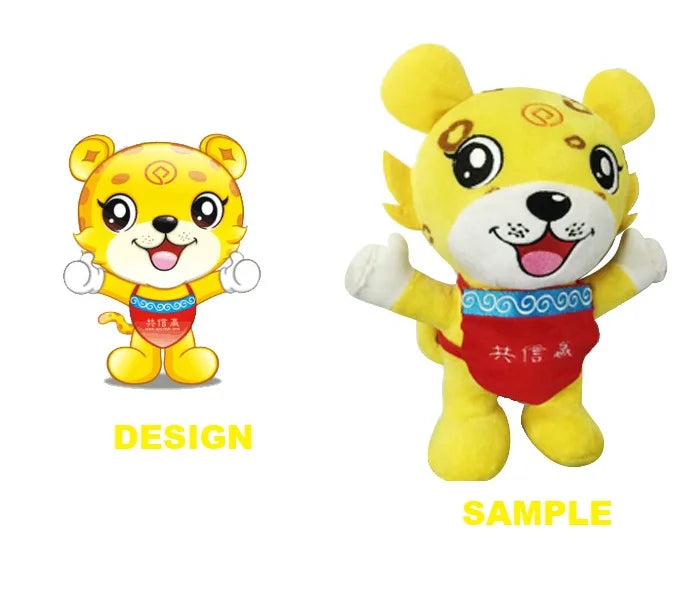 2023 Custom Plush Stuffed Toys with PP Cotton Filling From Artwork Drawing Illustrations