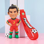 New Arrival Most Popular 3D Cartoon PVC Rubber Keychain Football Team Star Keychains