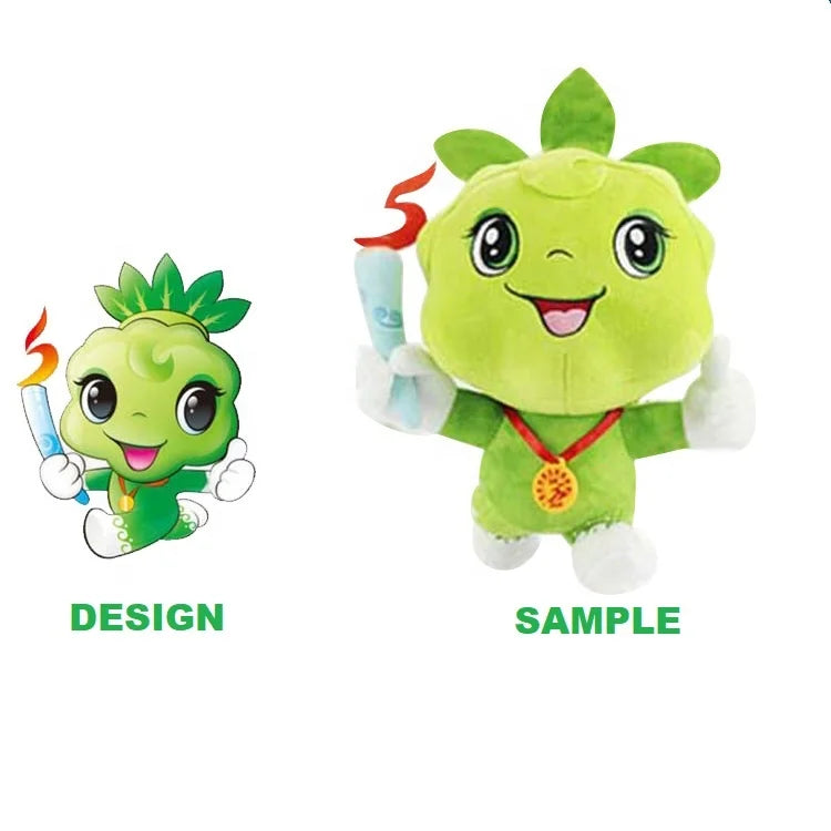 Popular Mass Production Custom PP Cotton Filled Stuffed Animal Plush Toys 20cm Custom Sizes