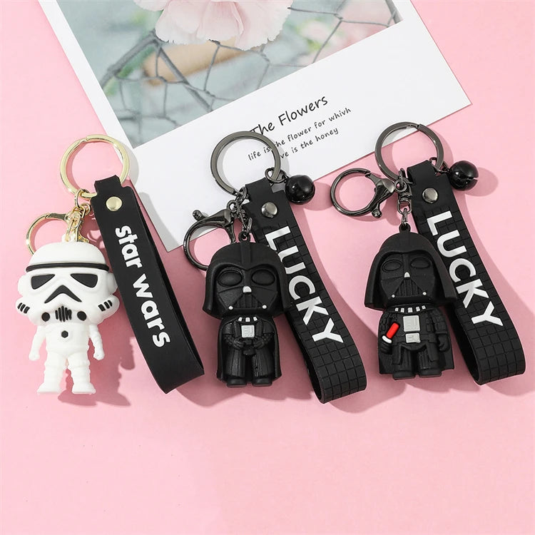Wholesale 3D Keychain Darth Vaders Cartoon Doll Bag Pendant Small Hanging Accessories for Personality Small Gifts