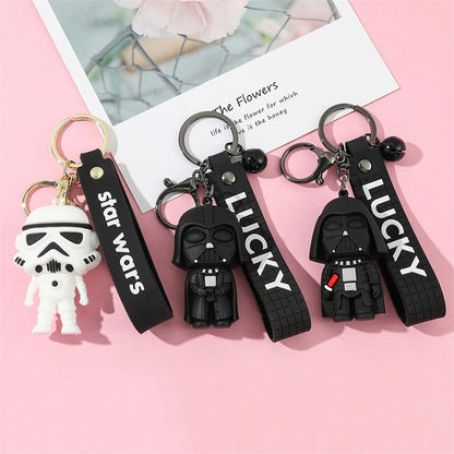 Wholesale 3D Keychain Darth Vaders Cartoon Doll Bag Pendant Small Hanging Accessories for Personality Small Gifts