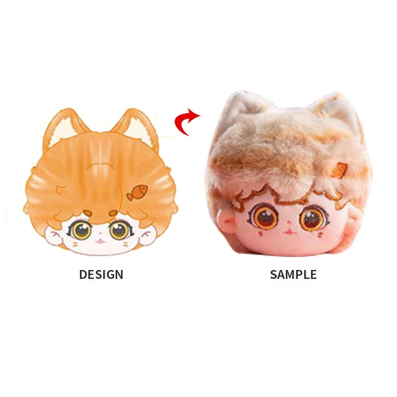Sample Provided High Quality Custom Kpop Dolls Custom Plush Keychain 10cm and 20cm Doll Custom Face Embroidery
