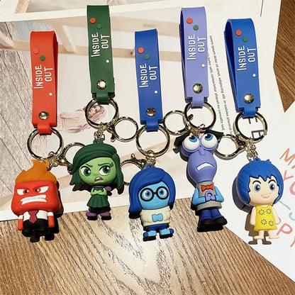 Insides Out Cartoon Keychain Car Keychain Pendant Anime Wholesale Small Gifts