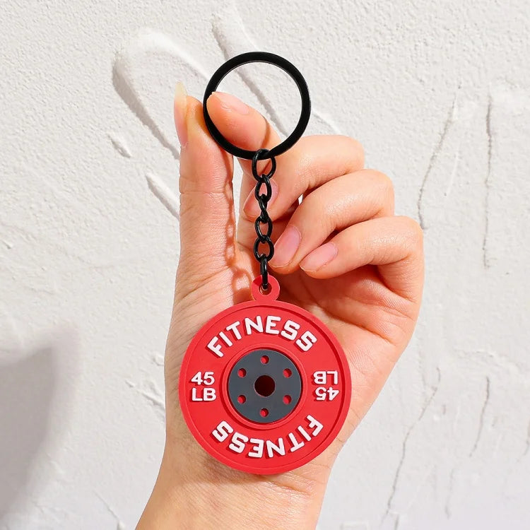 Fitness PVC Keychain Cute Bag Pendant for Women and Men Nice Cartoon Doll Rubber Keychain