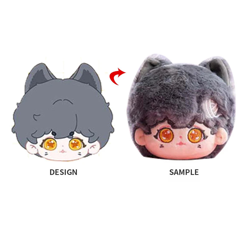 Sample Provided High Quality Custom Kpop Dolls Custom Plush Keychain 10cm and 20cm Doll Custom Face Embroidery