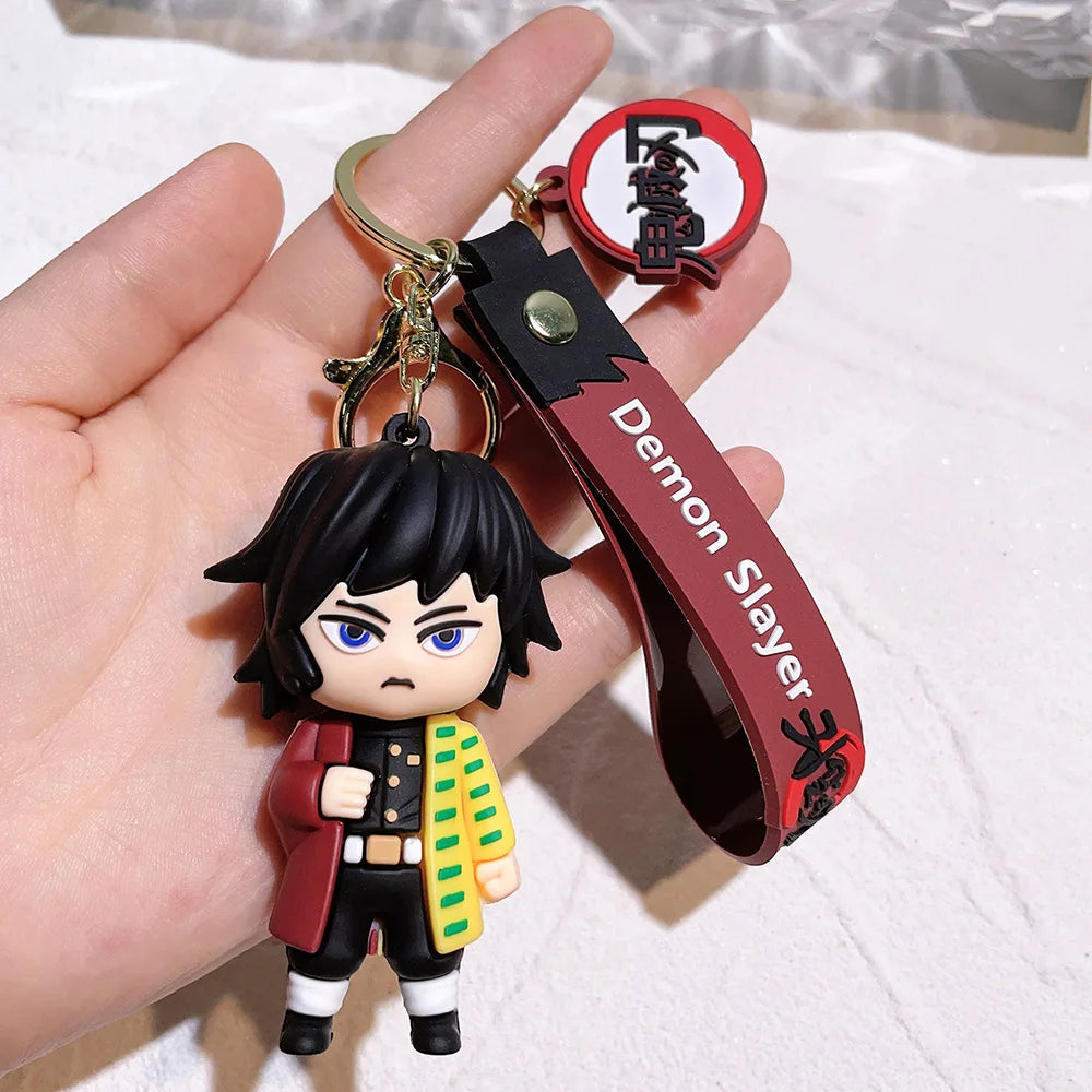 New Anime Keychain Car Keychain Cartoon Anime Doll School Bag Pendant Figure Surrounding Gifts