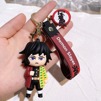 New Anime Keychain Car Keychain Cartoon Anime Doll School Bag Pendant Figure Surrounding Gifts