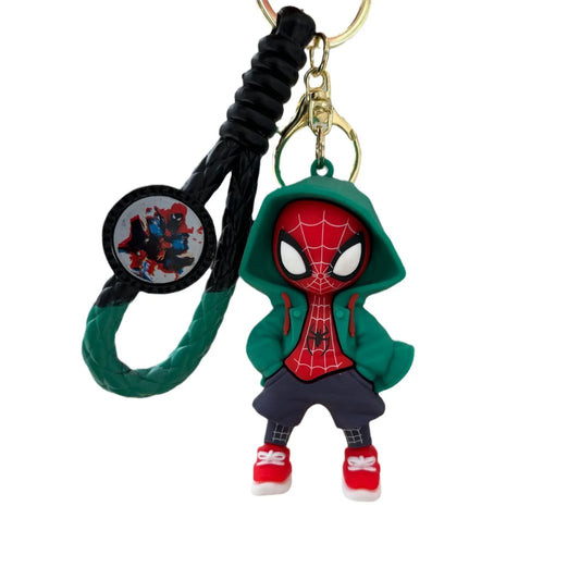 Cartoon Spiders Man Keychain Marvels Series Doll Pendant Superheros Keychain Car Bag Pendant