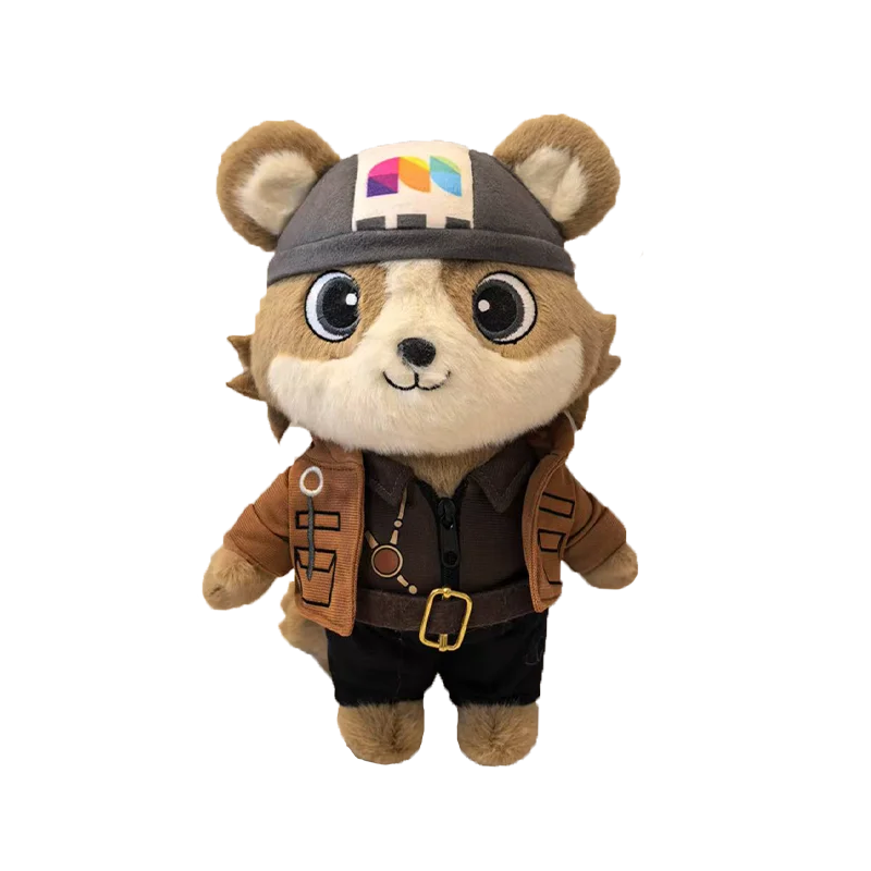 Adventure Style Plush Toy to Picture Custom Embroiderable Enterprise LOGO Employee Welfare Corporate Mascot  Free Proofing
