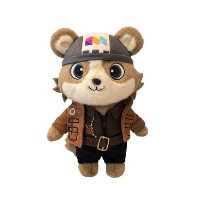 Adventure Style Plush Toy to Picture Custom Embroiderable Enterprise LOGO Employee Welfare Corporate Mascot  Free Proofing