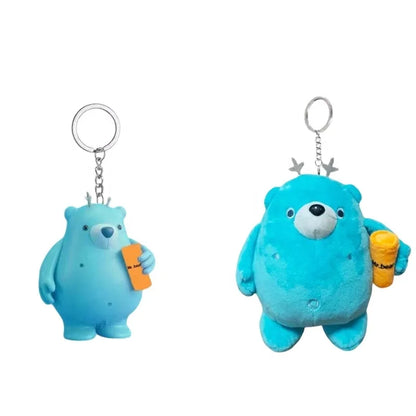 DIXIN Custom-made Mini Cute Plush Keychains From the Manufacturer  Pet Sound Pendant BB Meow Stuffed  Magnetic Cartoon Keychain