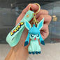 Cross Border Pokemoned Eevee Family Keychain Cartoon Doll School Bag Pendant Car Keychain Pendant Small Gift