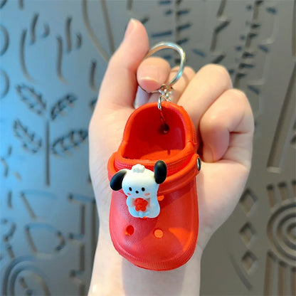 Cute and Small New Mini slippers Hole Shoes Car Couple Keychain Backpack Pendant Small Gifts Wholesale