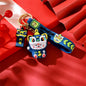Totoro Lion Dance Maneki Neko Lucky Cat Cute Keychain Tiger Pendant the Year of the Loong Doll Cartoon Bag Pendant Keychain