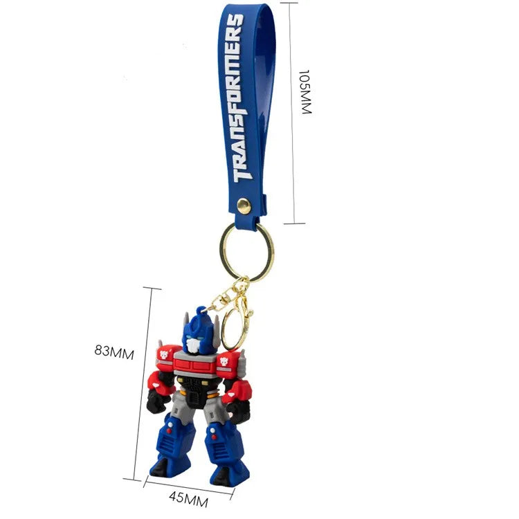Building Blocks Cartoon Series Keychain Pendant Optimus Prime Bumble Bee Keychain Pendant Bag Car Ornaments