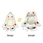 OEM Custom Cute Bow-Knit Lamb Plush Toy Super Soft  for Corporate Promotions Maternity Stores Sample-Based Production