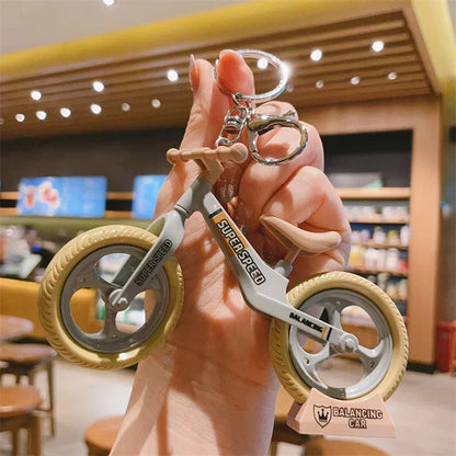 Assembled Bicycle Keychain Couple Cute Ornaments Car Keychain Bag Pendant Gift Wholesale Bike Enthusiasts Bicycle Keychains