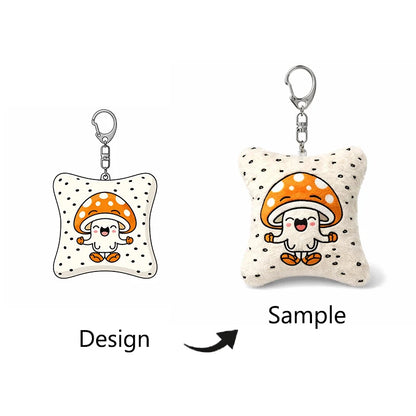 Manufacturer Customization High Quality Soft Custom Kawaii Plush Doll KeychainPlush Toy Plush Keychain