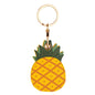 Popular Adorable Fruit Green Leaf Leather Keyring Accessory Case with ID Card Holder