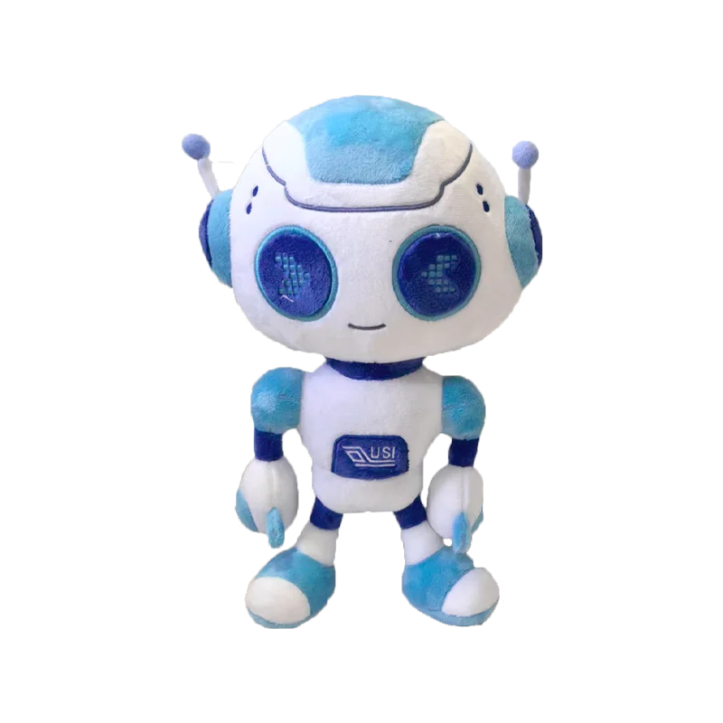 Customizable Cartoon Antenna Robot Doll Made-to-Order Brand IP Derivative Plush Figure Toys Including Throw Pillows Keychains