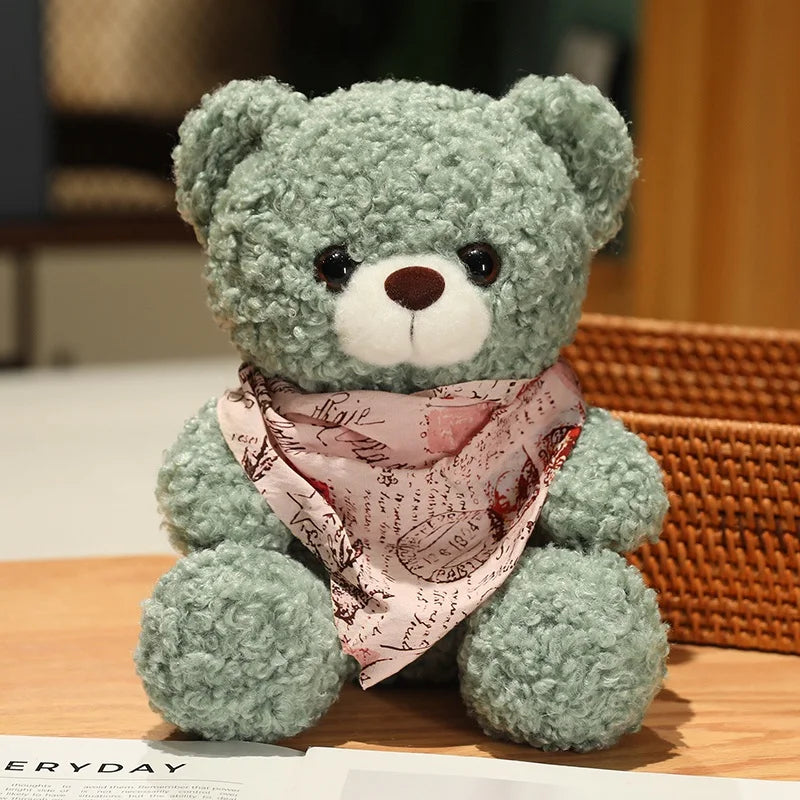 25cm High Quality Factory Wholesale Teddy Bear Series Multiple Kinds of Teddy Bears with Silk Scarves