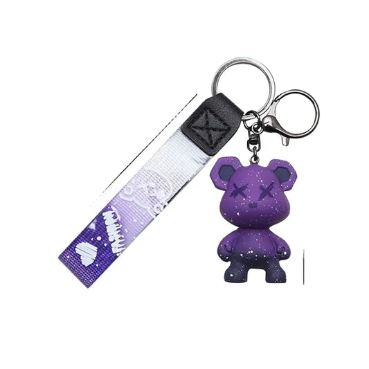 Chameleon Bear Creative KeyChain Violent Bear Wholesale Car Couple Key Pendant Doll Schoolbag Pendant Keychain