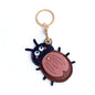 Adorable Insect Leather Pendant Charming Access Card Holder Keyring Creative Gift Pendant Schoolbag Accessory Gift