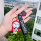 3D Nightmare Before Christmas Keychain Rubber Anime Lanyard Accessories for Car Gift Toy Halloween Promotion Keychains
