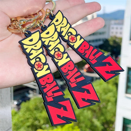 Goku Keychain Cartoon Key Pendant Soft Rubber Anime Small Wholesale Car Keychain Pendant