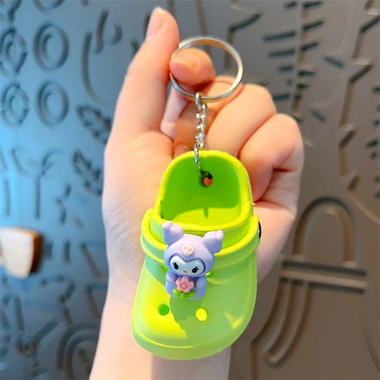 Cute and Small New Mini slippers Hole Shoes Car Couple Keychain Backpack Pendant Small Gifts Wholesale