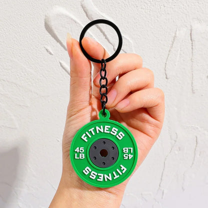 Fitness PVC Keychain Cute Bag Pendant for Women and Men Nice Cartoon Doll Rubber Keychain