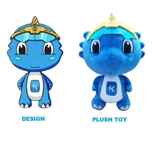 2023 Custom Plush Stuffed Toys with PP Cotton Filling From Artwork Drawing Illustrations