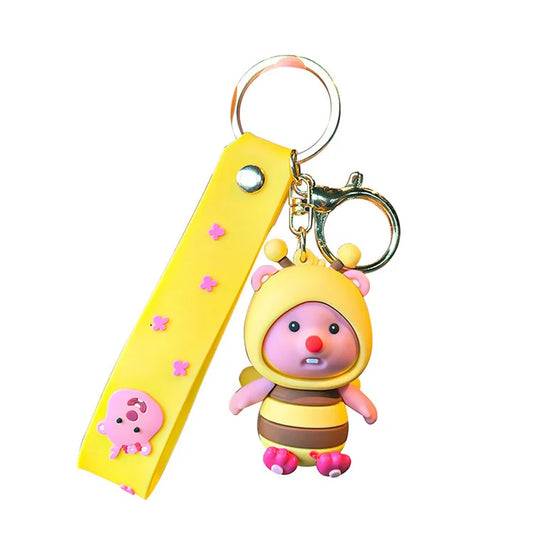 Cartoon Disguised Loopy Keychain Cute Dolls Exquisite Pendants Women's Car Bags Keychains Exquisite Pendants Wholesale