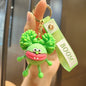 Perm Little Monster Keychain Funny Doll Car Keychain Bag Pendant Claw Machine Small Gift Wholesale