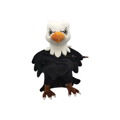 Custom Creative Trendy American Bald Eagle Stuffed Animal Toy OEM/ODM Manufacturing Service Logo Packaging Customization