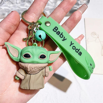 2024 New Yodas Baby Keychain Cute Doll Mandalorians Pendant Star Wared Keychain Handle
