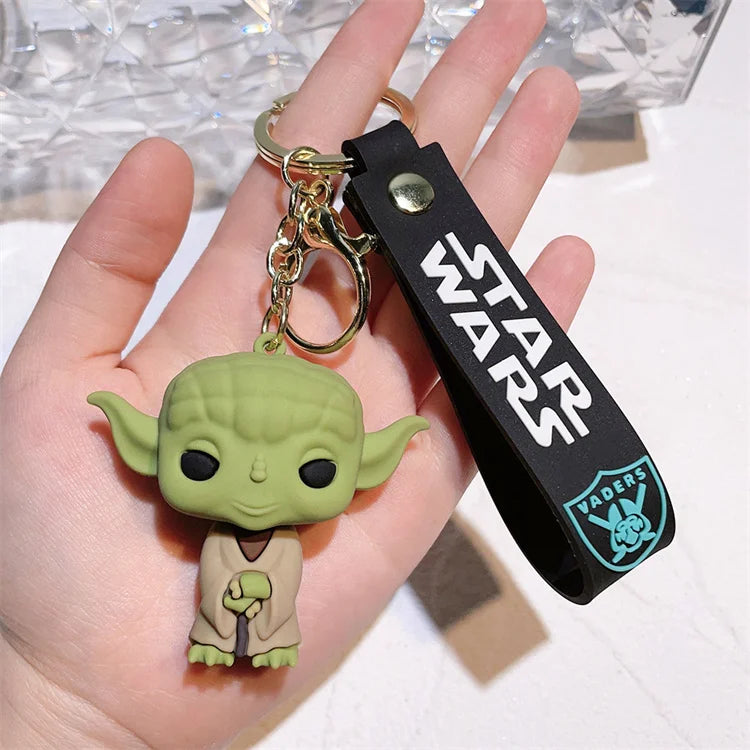 New Hot Selling StarWars Keychain Mandalorians Surrounding Baby Yodas Stormtroopers Keychain Pendant