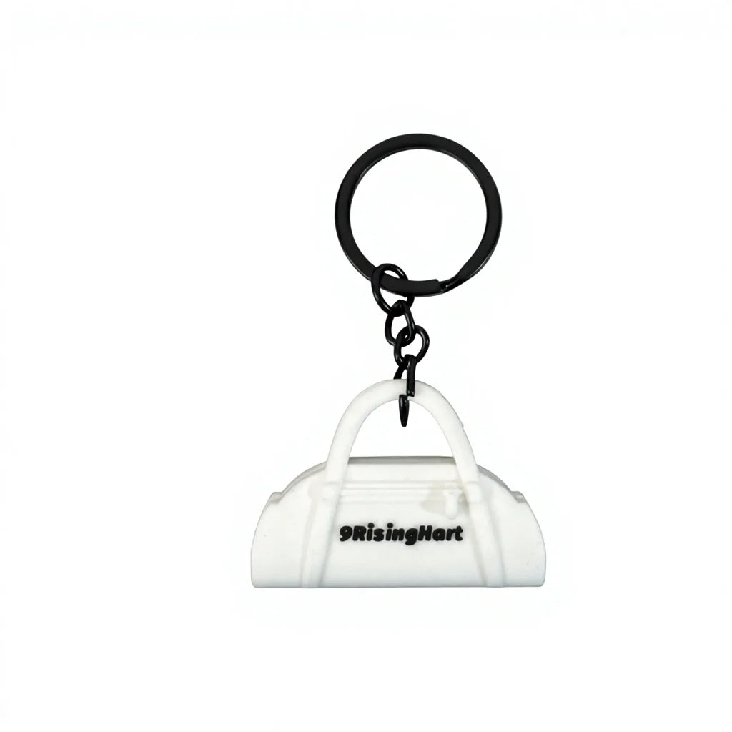 Hot Selling 3D Cartoon Gym Rubber Keychain Creative Anime 3D Yoga Bag Pendant Fitness Cool Key Chain
