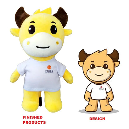 Custom Plush Teddy Bear with PP Cotton Filling Small MOQ 1 Piece Custom Personalized Illustrations