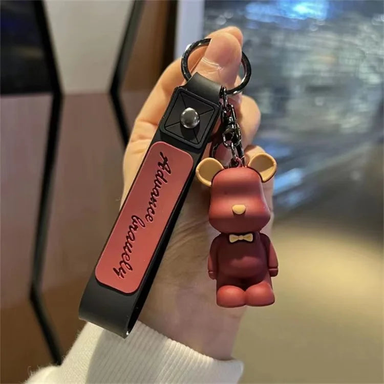 Chameleon Bear Creative KeyChain Violent Bear Wholesale Car Couple Key Pendant Doll Schoolbag Pendant Keychain