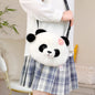 Kawaii Cartoon Animal Shape Plush Panda Raccoon Flower Bag Shoulder Crossbody Women's Bag Gift Bag