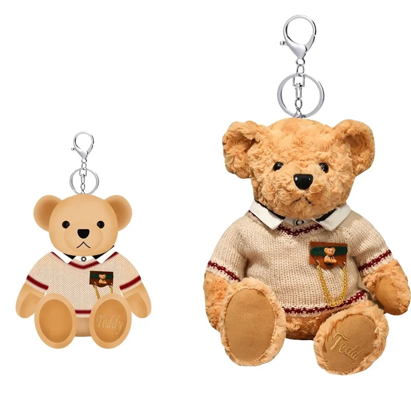 DIXIN Custom-made Mini Cute Plush Keychains From the Manufacturer  Pet Sound Pendant BB Meow Stuffed  Magnetic Cartoon Keychain