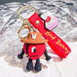 New Arrival PVC Rubber Keychain Creative Cartoon Car Pendant Promotional Rabbit Accessories and Gifts Keychain