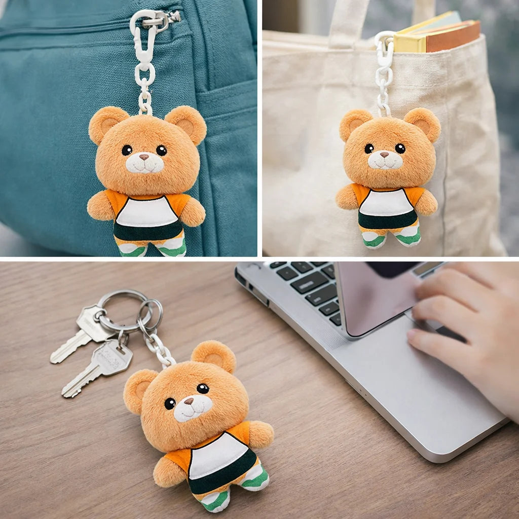 Manufacture Custom High Quality Kawaii  Plush Key Chains Plush Doll Small Plush Toy Plush Keychain Custom Plush Keychains