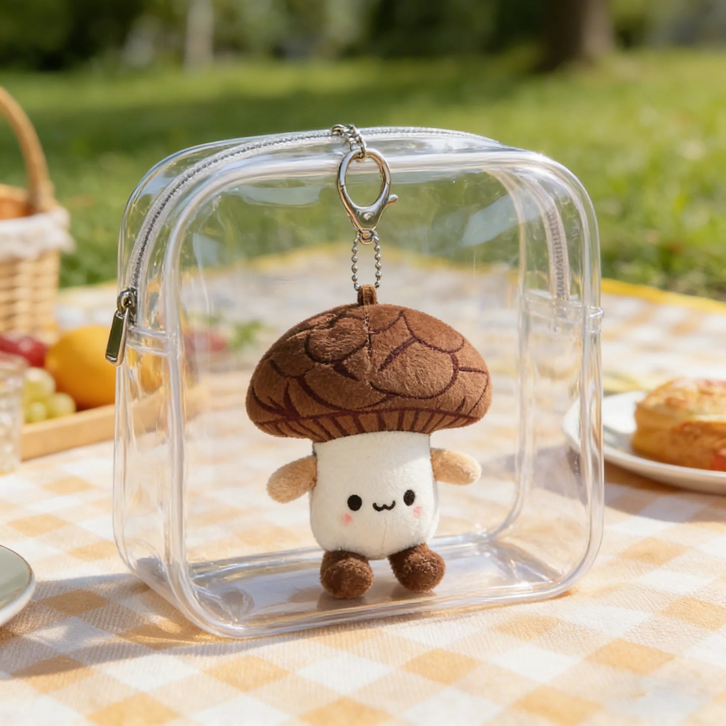 Custom Plant-Bionic Mushroom Keychain Creative Design Artwork Fast Sampling Factory-Original Plush Toys